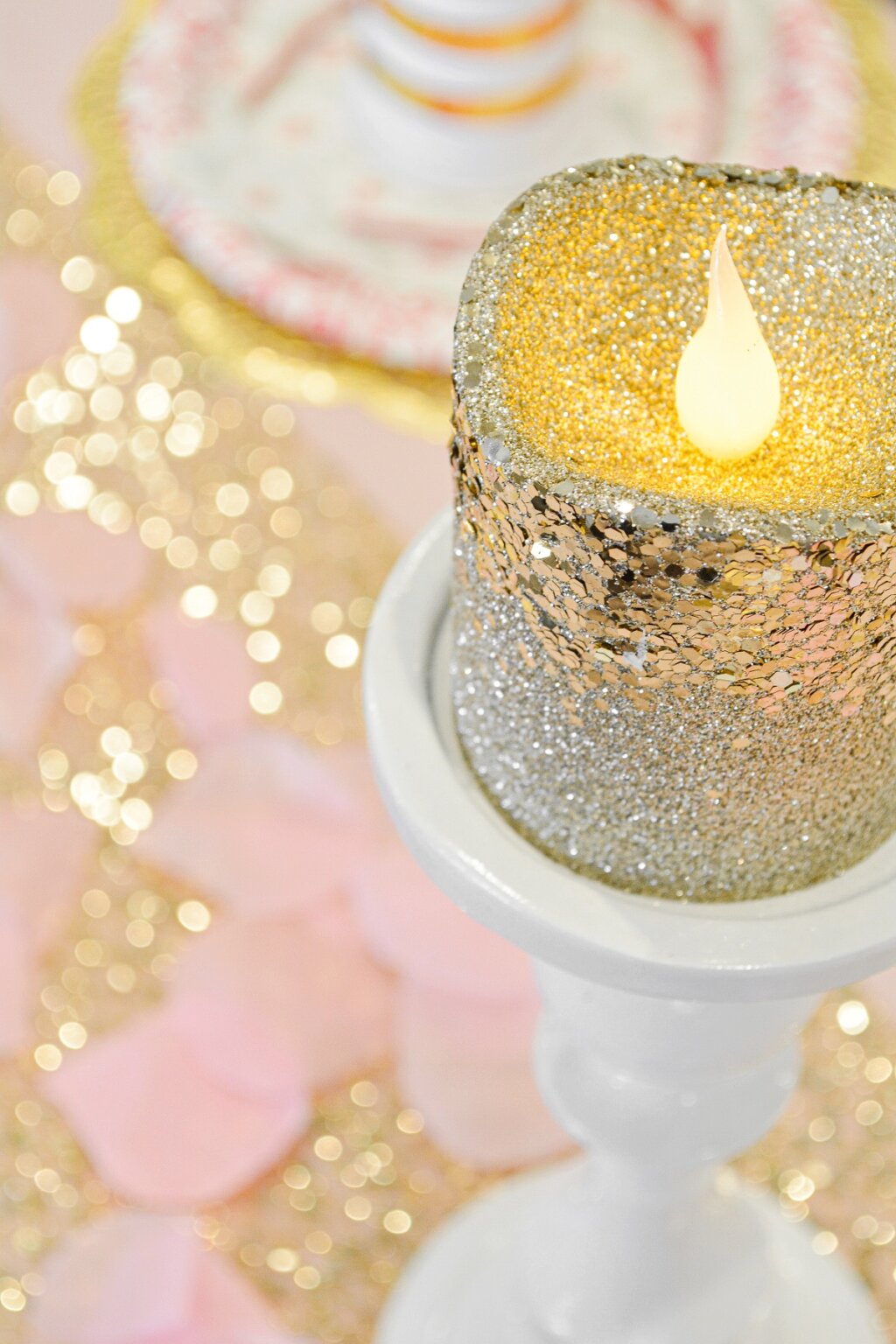 Pink and Gold Princess Party Cake - Curly Girl Kitchen