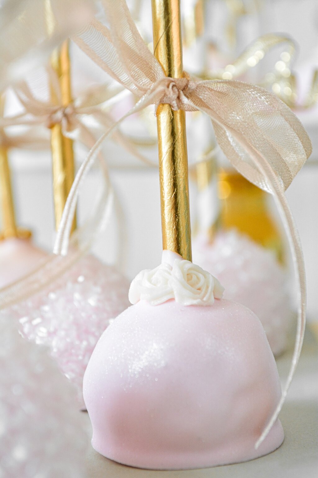 Pink and Gold Princess Party Cake - Curly Girl Kitchen