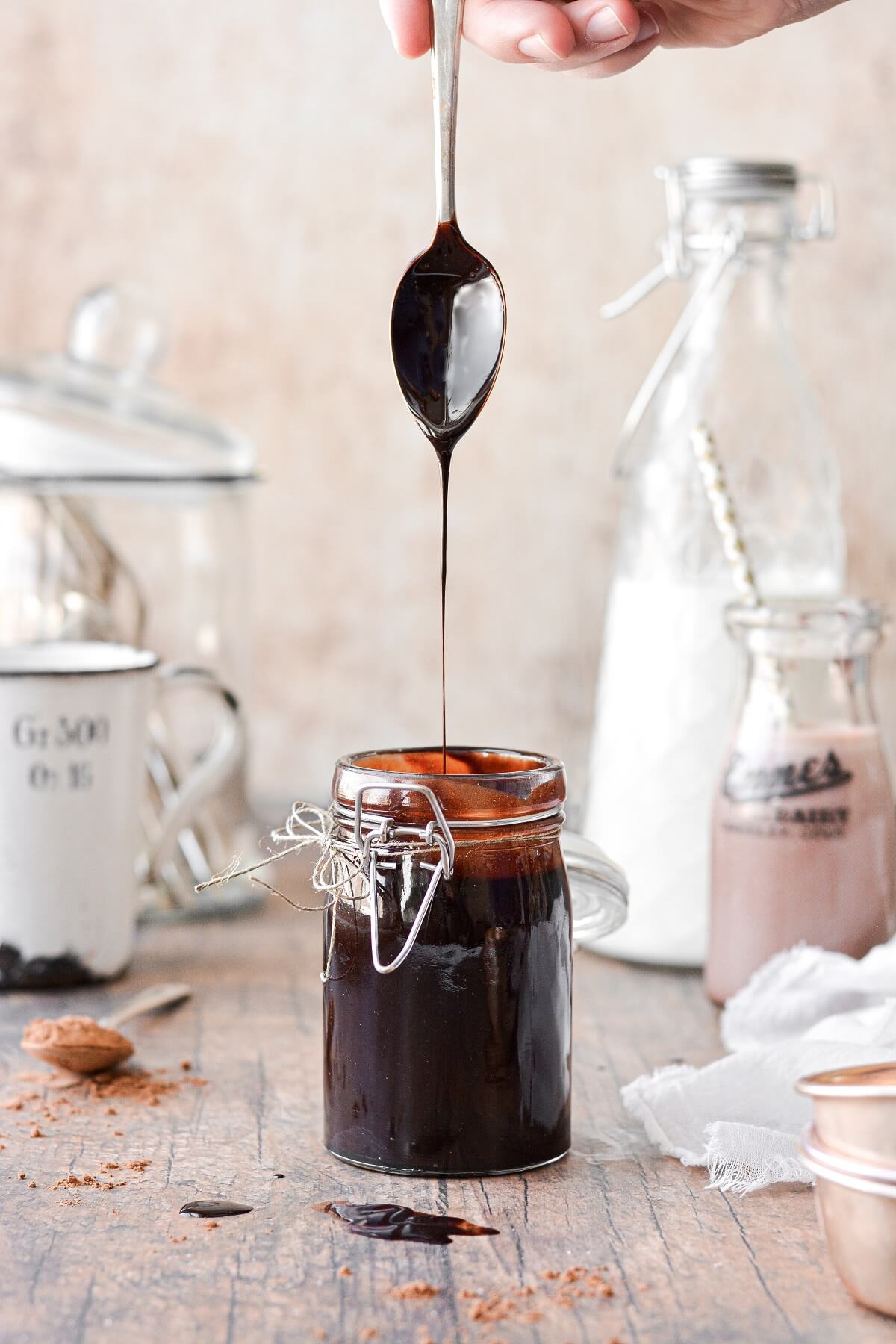 Easy Homemade Chocolate Syrup - Curly Girl Kitchen