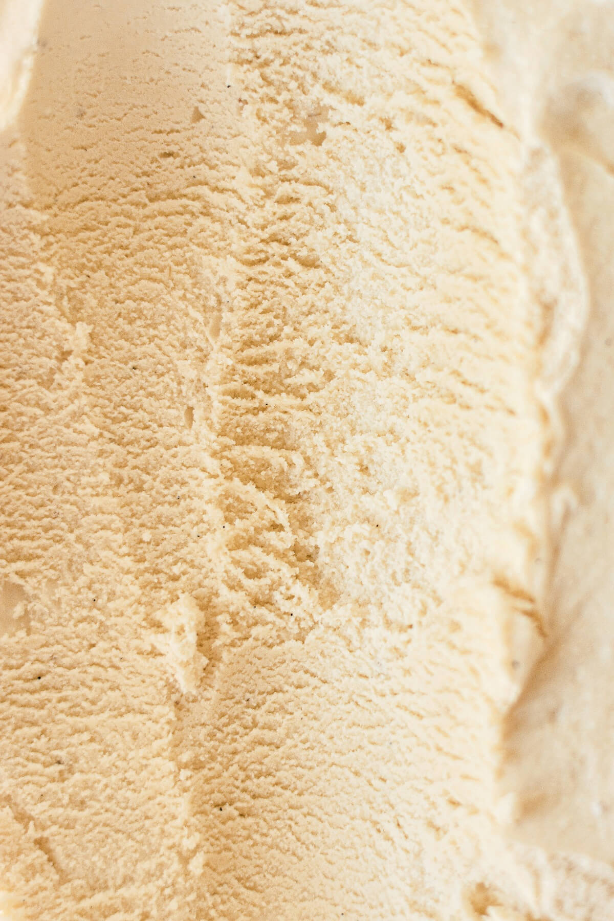 Closeup of brown sugar ice cream.