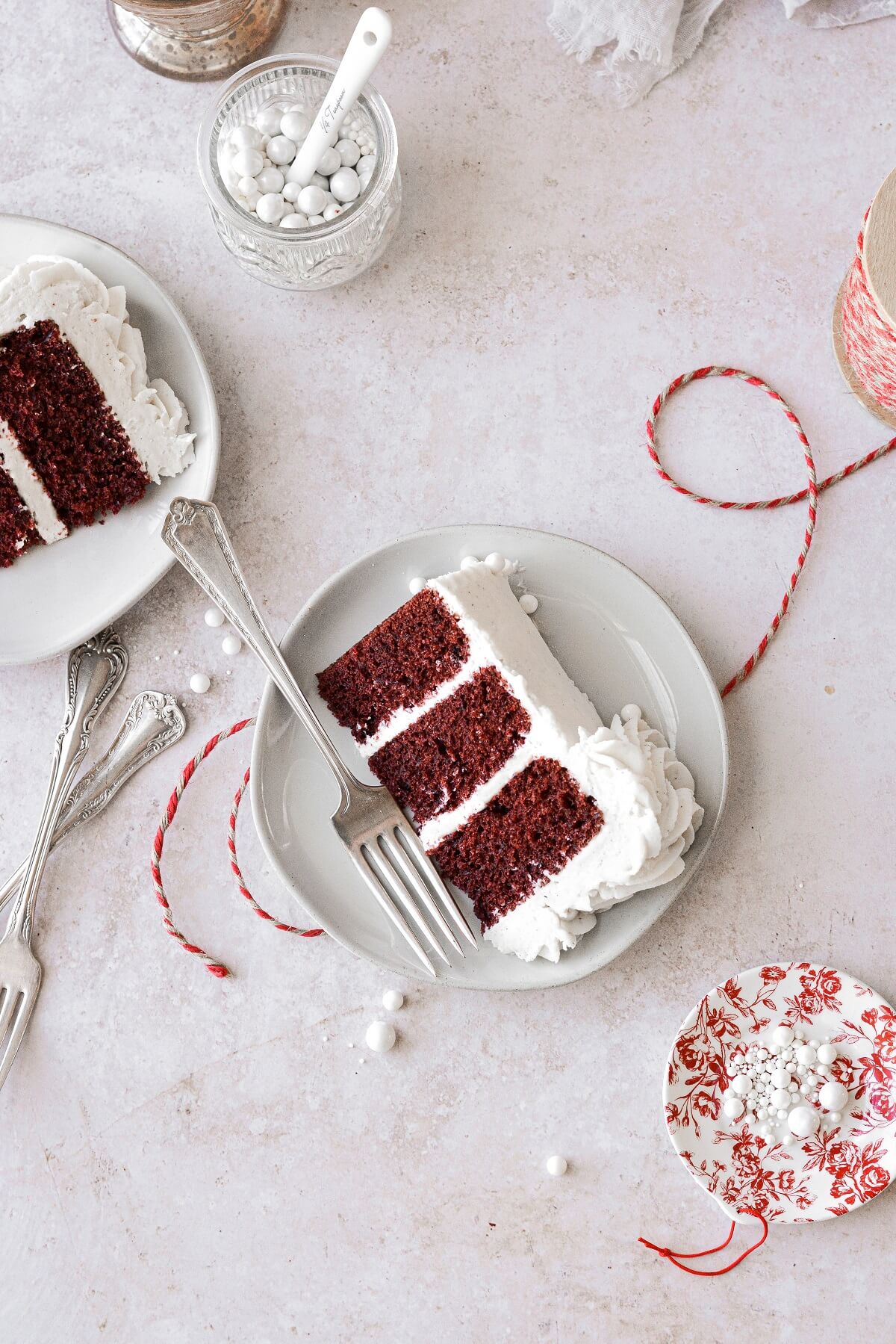 Vanilla Red Velvet Color Block 