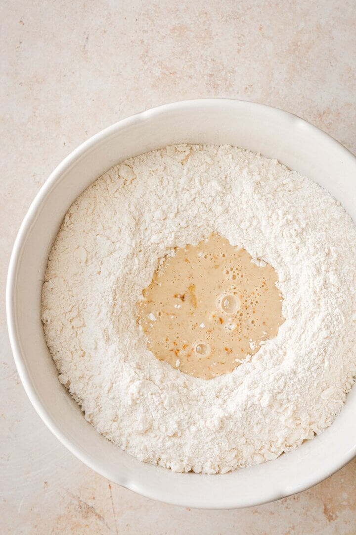 Step 2 of making sugar cookie dough.