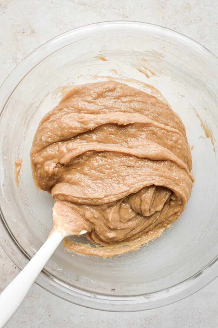 Step 10 for making peanut butter blondies.