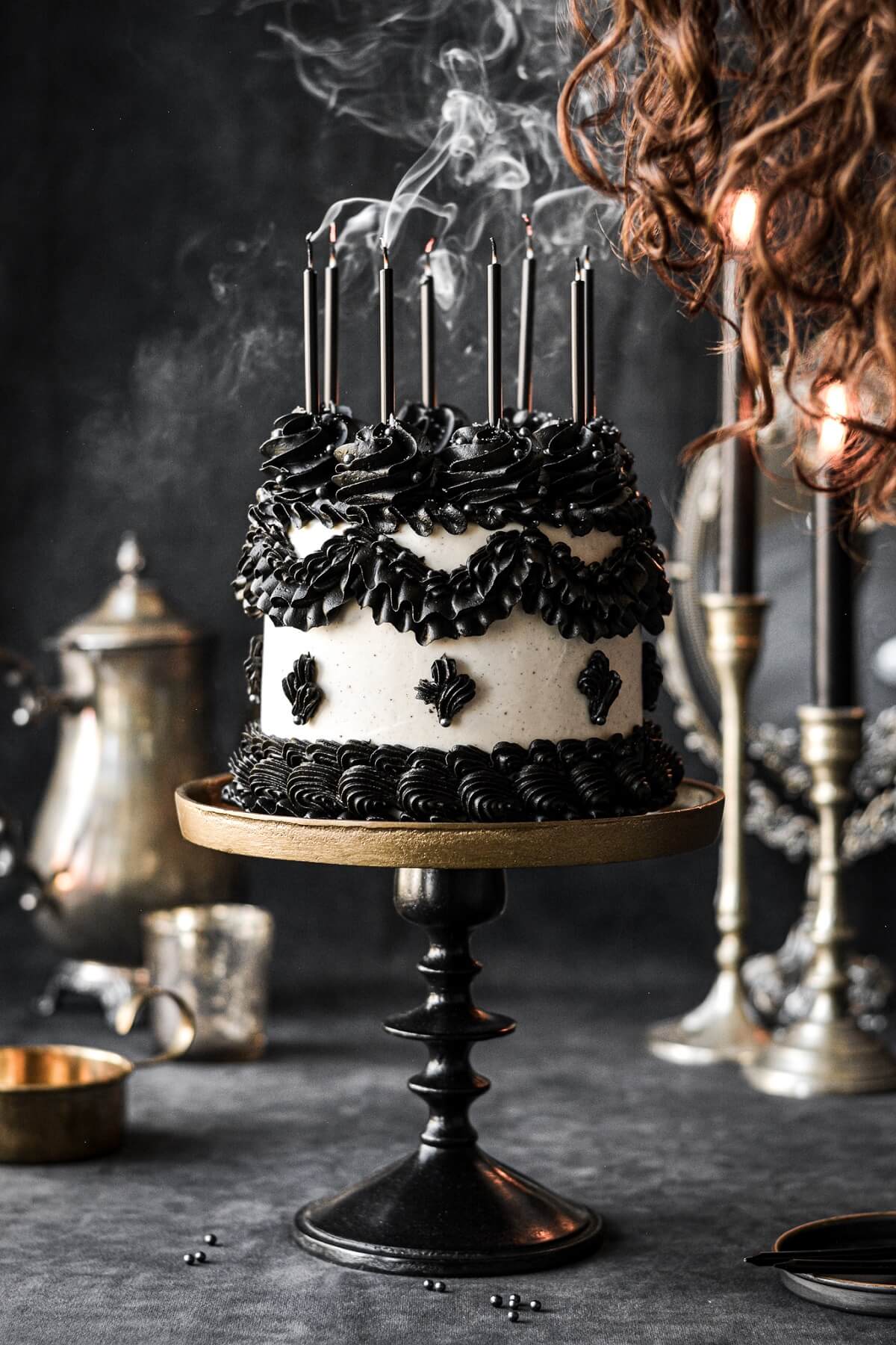 Black & White Layer Cake - Classy Girl Cupcakes