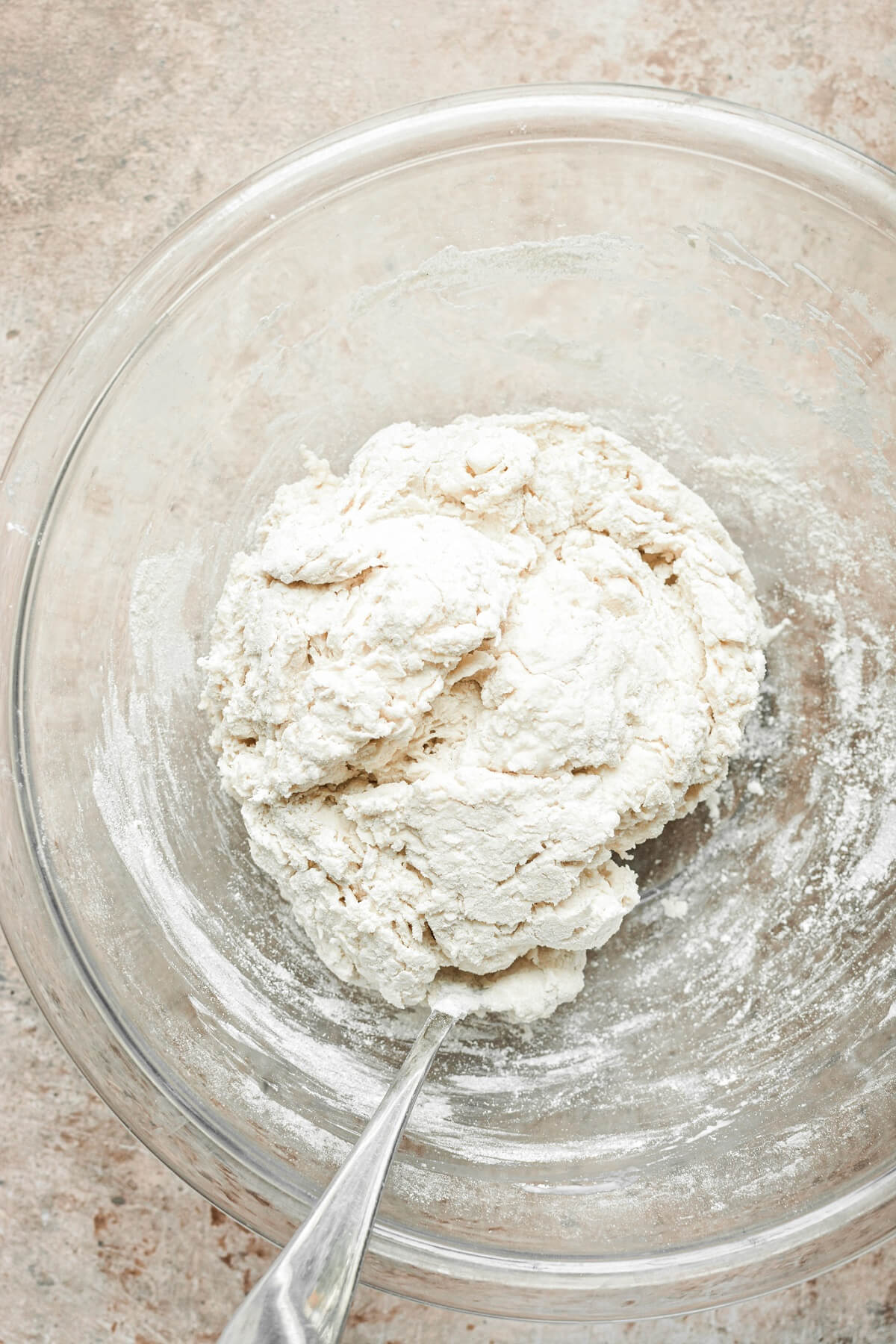 Step 5 for making biscuit dough.