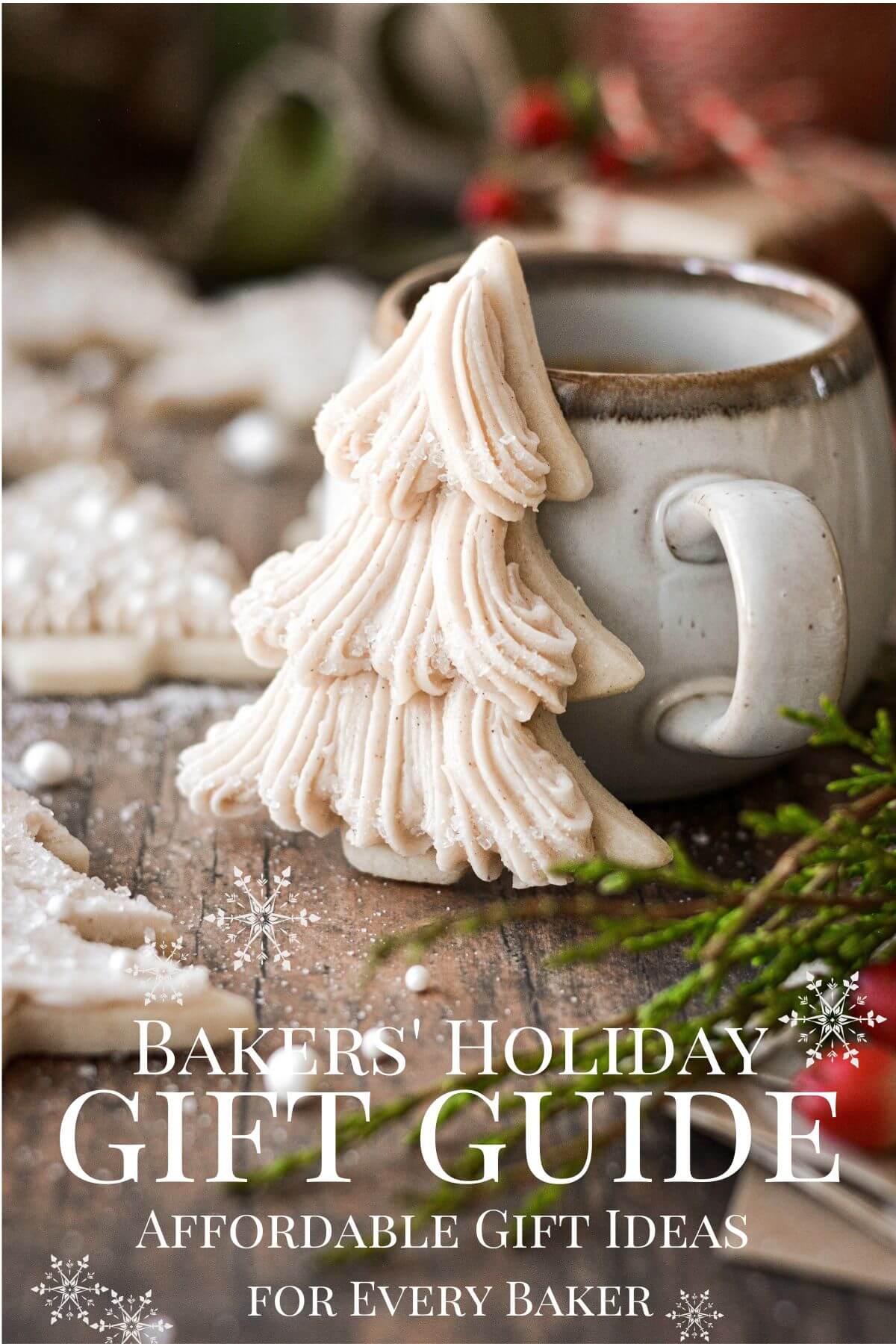 Bakers' holiday gift guide graphic.