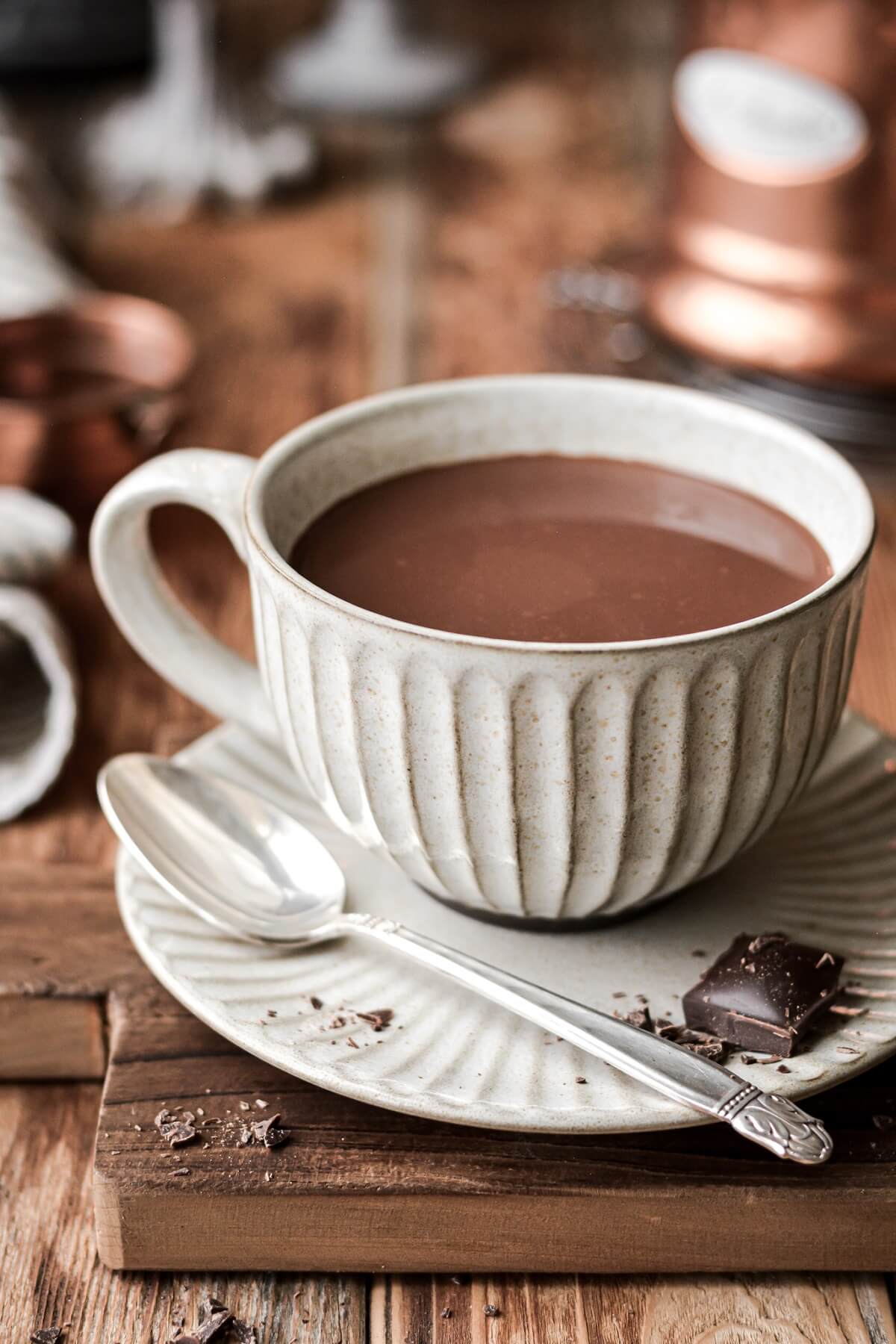 Cup of European hot chocolate.