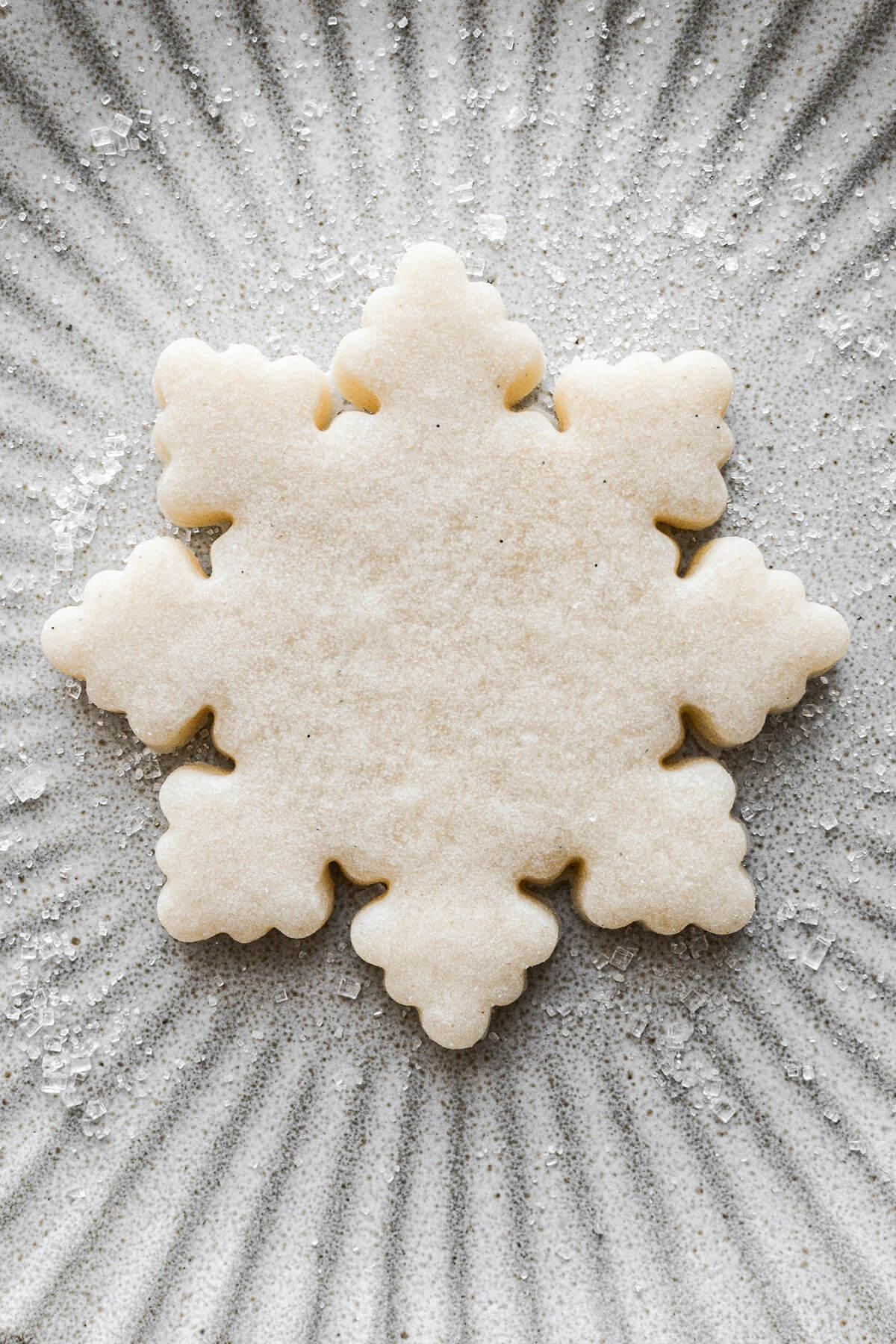 Step 21 for decorating snowflake sugar cookies.