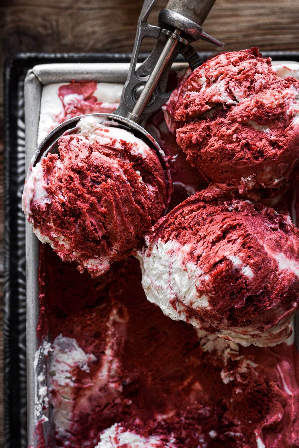 Red Velvet Ice Cream Cake (with No-Churn Homemade Ice Cream)