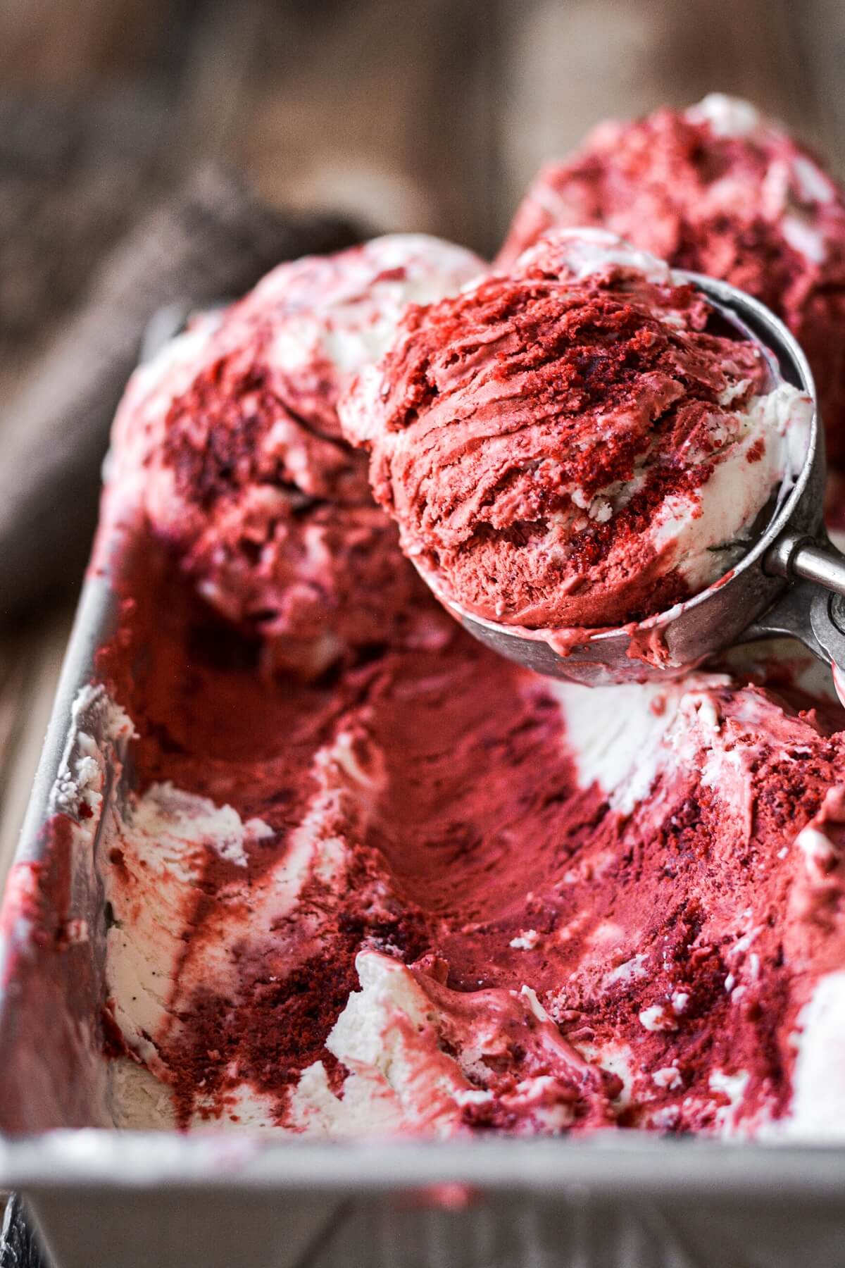 Red Velvet Ice Cream Cake (with No-Churn Homemade Ice Cream)