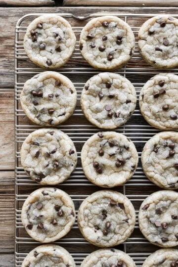 High Altitude Chocolate Chip Cookie Cupcakes - Curly Girl Kitchen