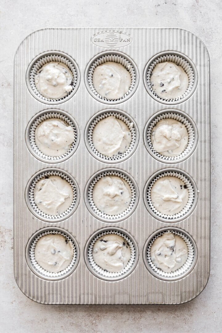High Altitude Chocolate Chip Cookie Cupcakes - Curly Girl Kitchen