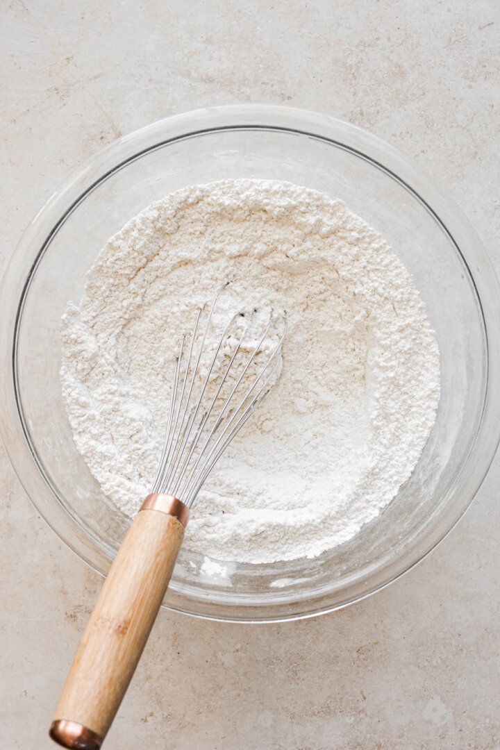 Step 2 for making coconut cupcakes.