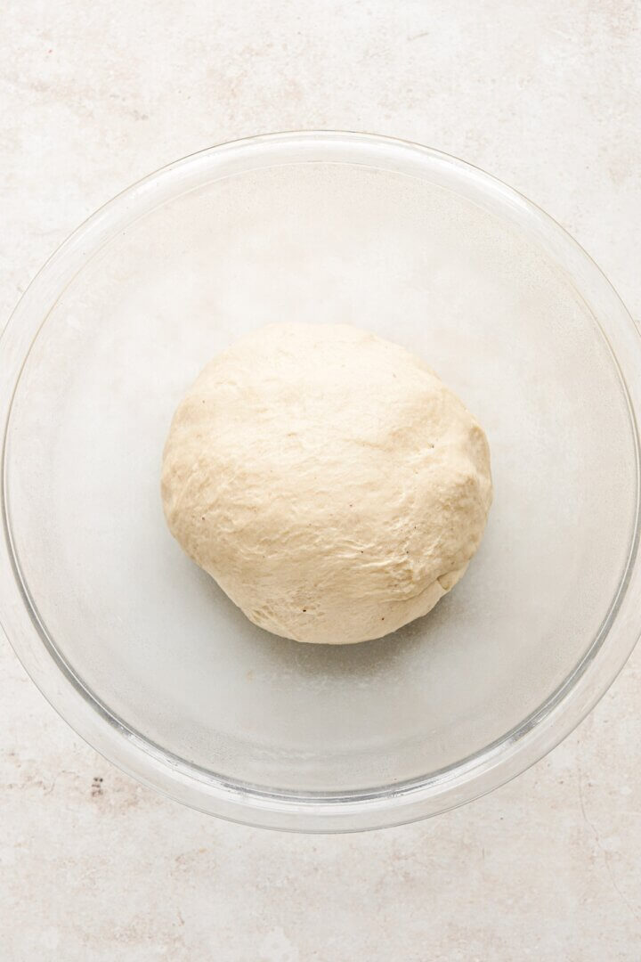 Step 5 for making doughnut dough.