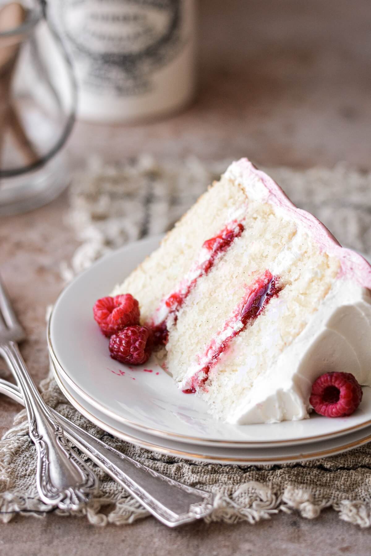 Vanilla Cream Raspberry Holiday Sheet Cake Recipe2  Better Baking Bible