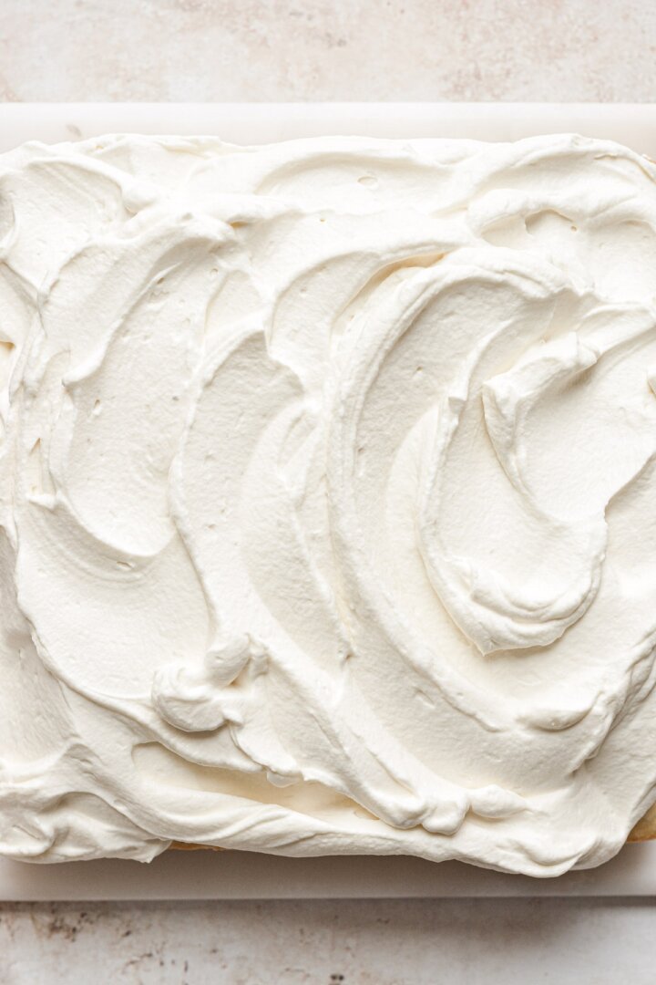 Swirls of whipped mascarpone cream.