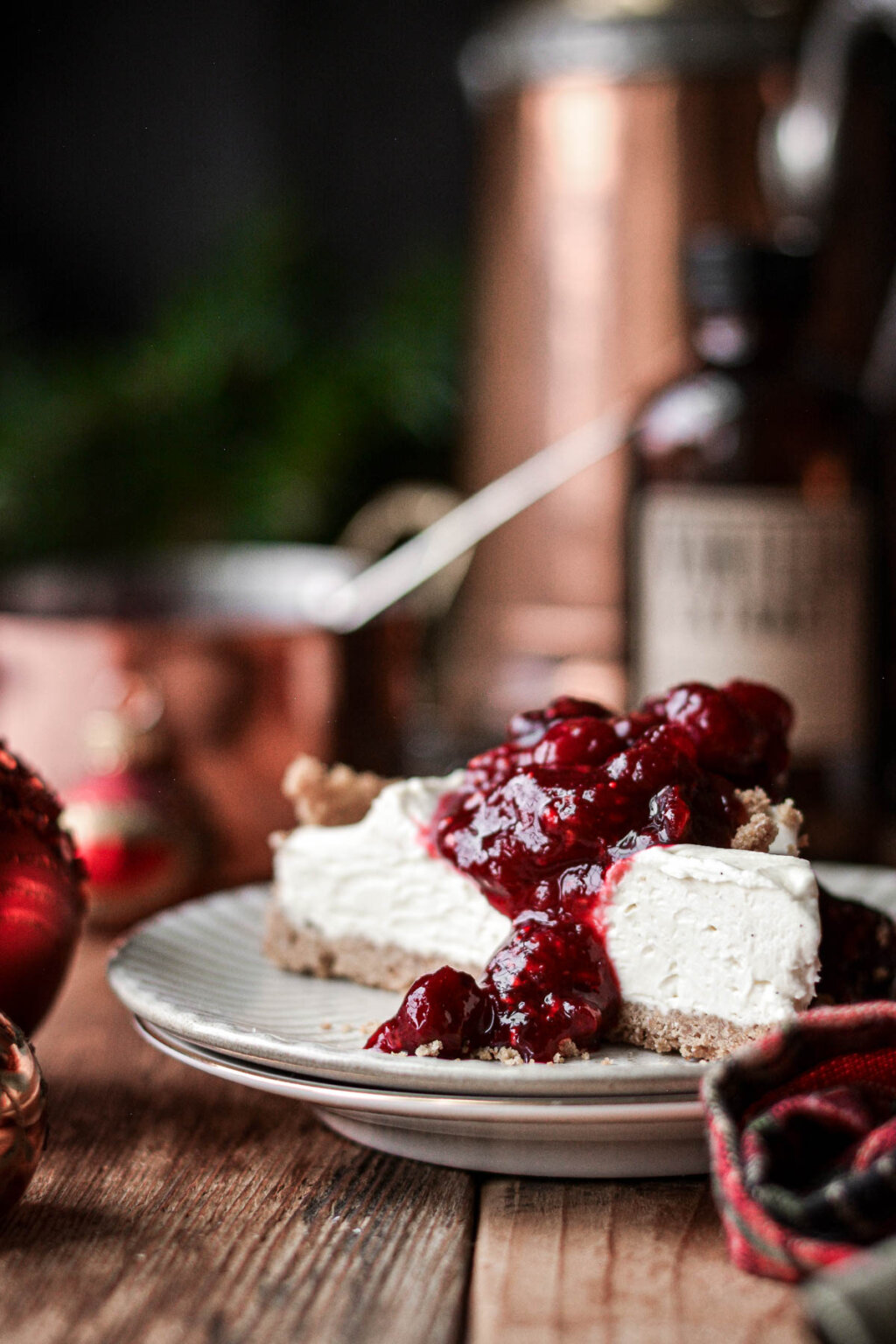 Cranberry Cream Cheese Pie - Curly Girl Kitchen