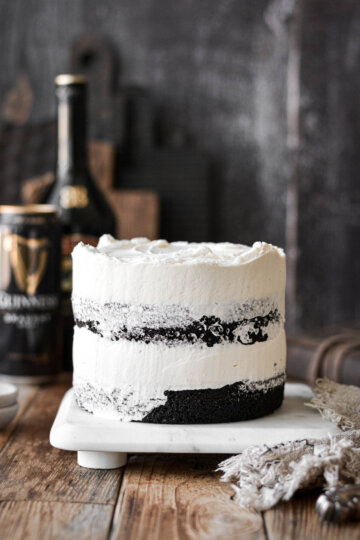 Chocolate Guinness cake with Baileys frosting.