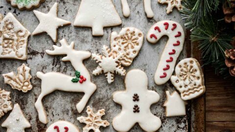 Iced Brown Sugar Cutout Cookies