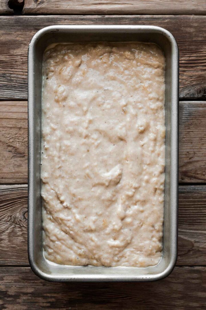 Step 7 for making banana bread.