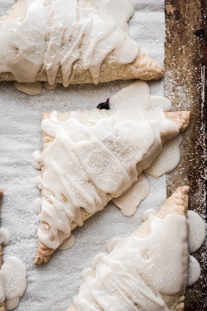 Step 9 for making blueberry turnovers.