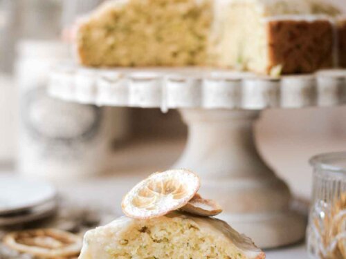 High Altitude Lemon Zucchini Cake - Curly Girl Kitchen