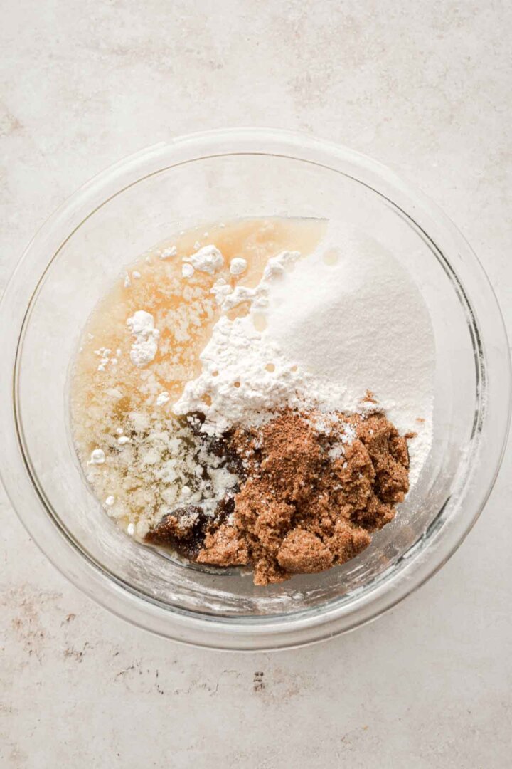 Step 7 for making pumpkin coffee cake.