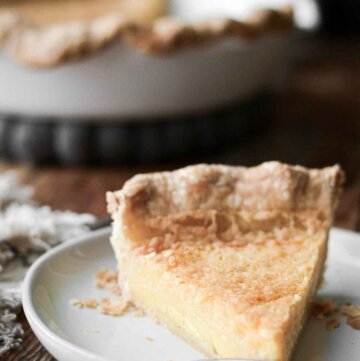 Slice of chess pie.