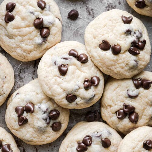 High Altitude Chocolate Chip Cream Cheese Cookies - Curly Girl Kitchen
