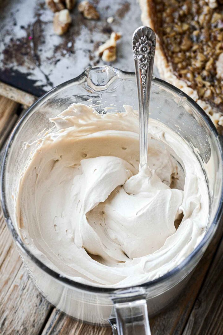 Coffee whipped cream.