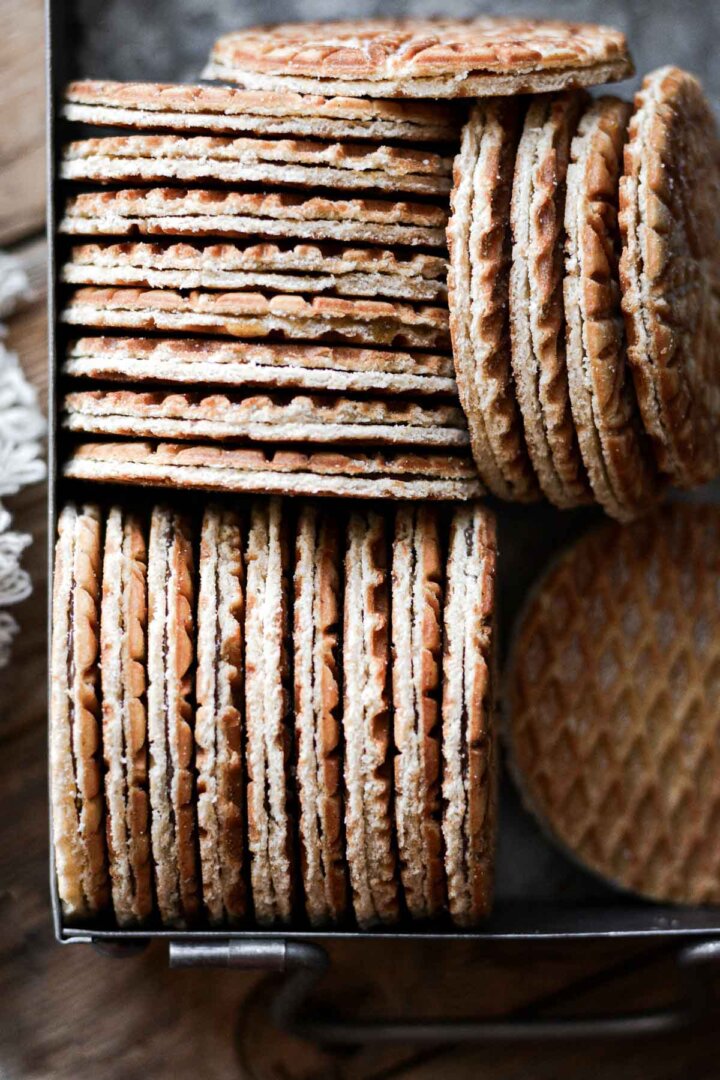 Homemade stroopwafels.