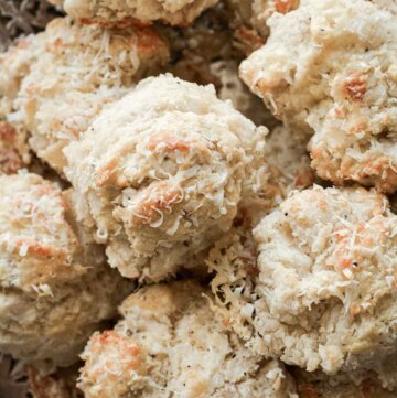 Parmesan pepper drop biscuits.