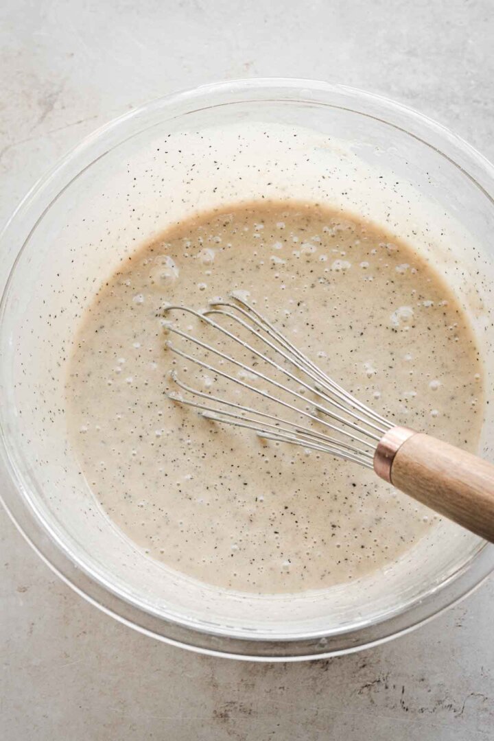 Earl grey tea cake batter.