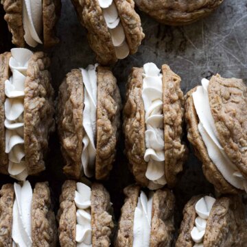 Homemade oatmeal cream pies.