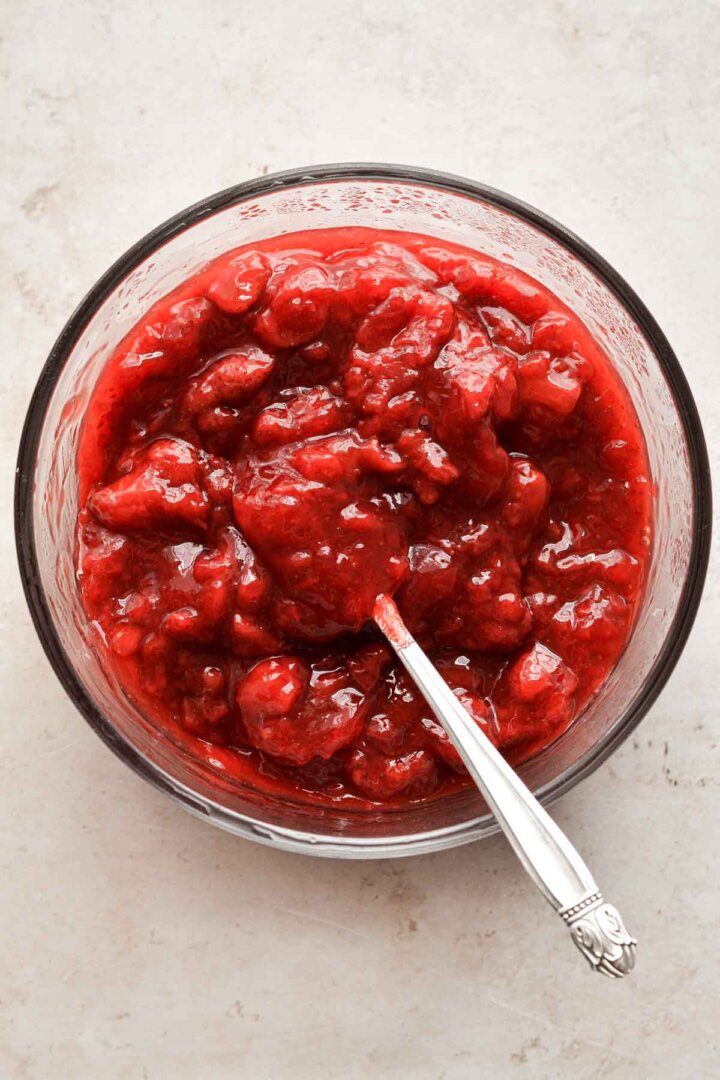 Strawberry compote.