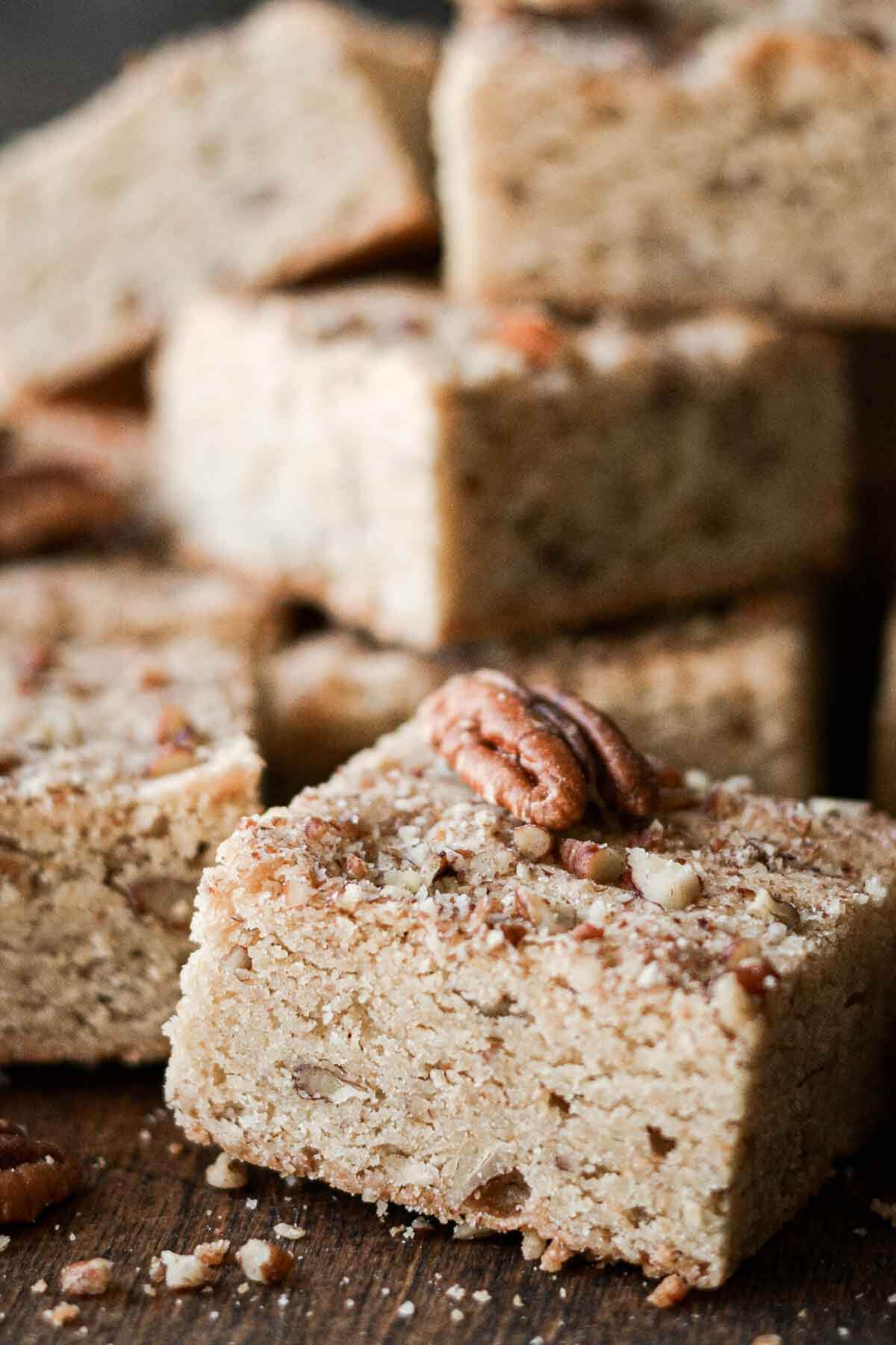 Brown butter pecan blondies.