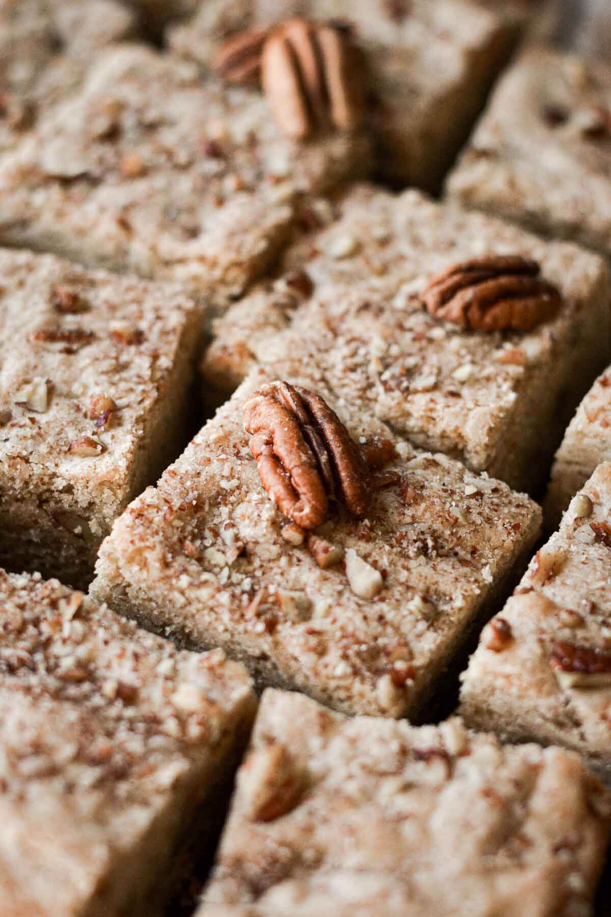 Butter pecan blondies.