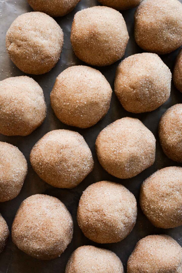 Step 7 for making snickerdoodles.