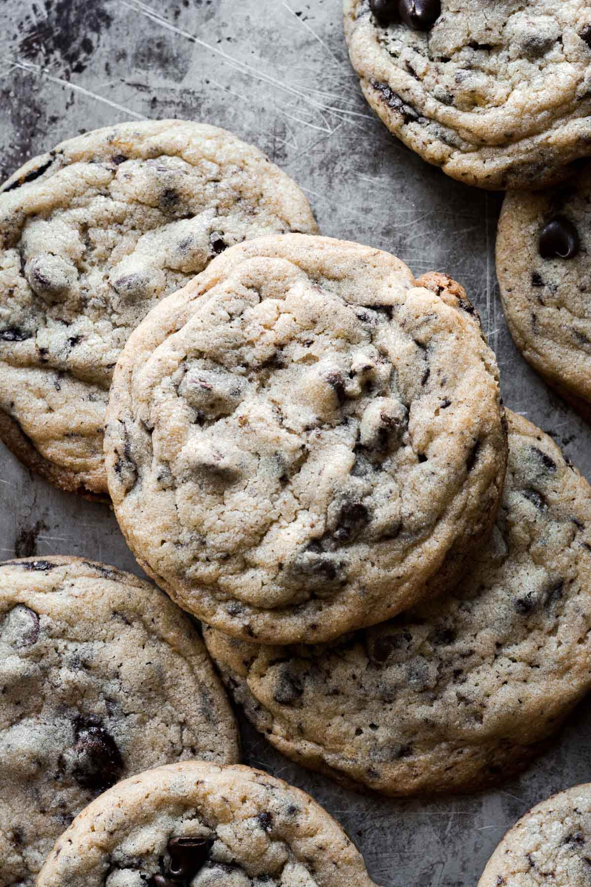 Big bakery style chocolate chip cookies.