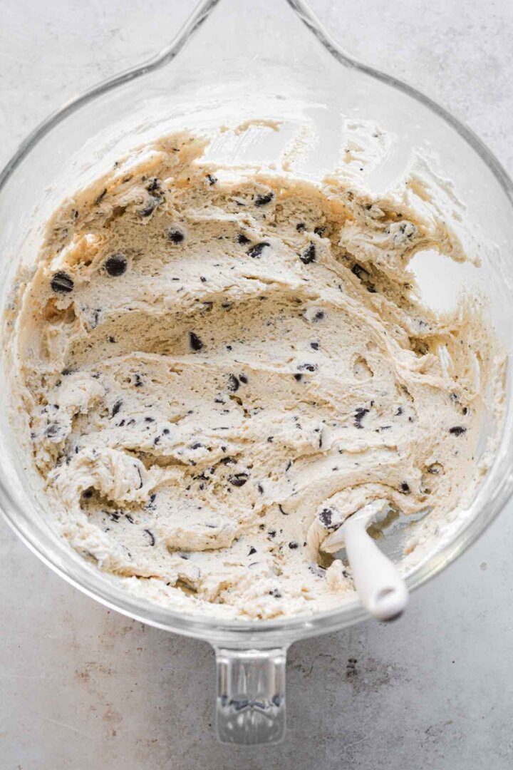 Step 5 for making bakery chocolate ship cookies - finished cookie dough.