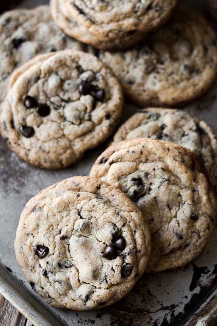 Bakery style chocolate chip cookies.